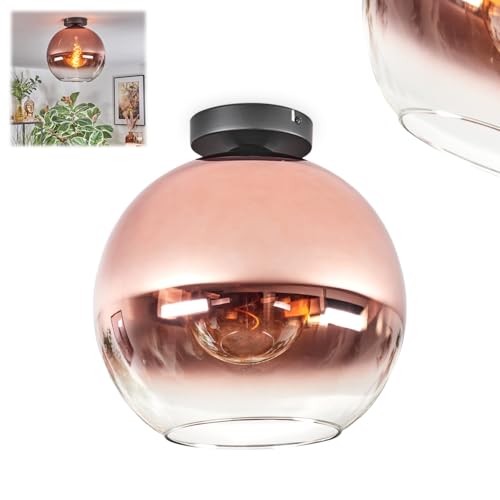 Boule lumineuse Koyoto plafonnier cuivré créant une ambiance chaleureuse