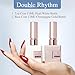 Double Rhythm 2 Pcs 15ML No Wipe Gel Top Coat and Base Coat Set Clear Glossy Gel Polish Kit Soak Off UV LED (Base and Top Coat)