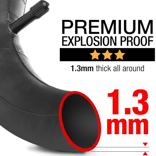 Steerling Tire Co. 4.10/3.50-6 Tube - 13\" Inches - Explosion Proof [2-Pack] - Replacement Tire Inner Tube - Compatible with Gorilla Carts, Lawn Mowers, Wheelbarrows, Wagons & Hand Trucks - Thumbnail 3