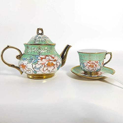 DaGiBayCn 20 PCS Ceramics Afternoon Tea Set Adult Gift Can Drink Coffee Strong Tea green