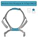 Tegneo Airfit F30 Headgear Strap, Headgear Replacement Compatible with Airfit F30 CPAP Mask, Adjustable Home Ventilator Mask Headband with Two Clips, Standard Size