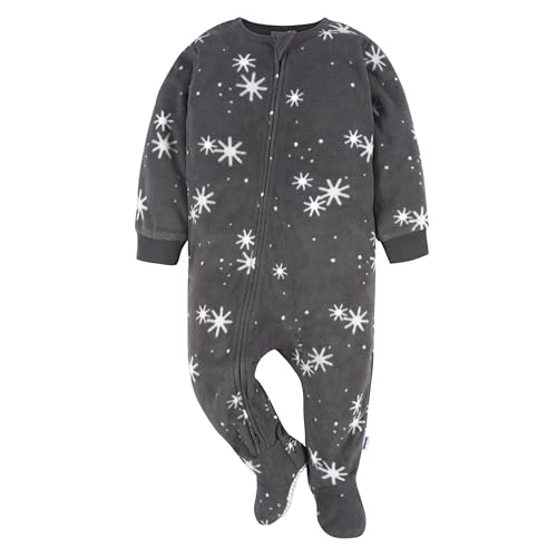 Image of Gerber Baby & Toddler Fleece Footed Holiday Pajamas 2-Pack