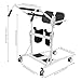 YIYIBYUS Sit to Stand Lift, Stand Assist Lift for Elderly, Patient Lift Chair Transport Unit with Wheels, Standing Transfer Device for Home Care, Height Adjustable