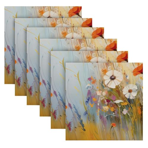 Servilletas de Tela Multicolor 20x20 pulgadas pack x6 miniatura 2