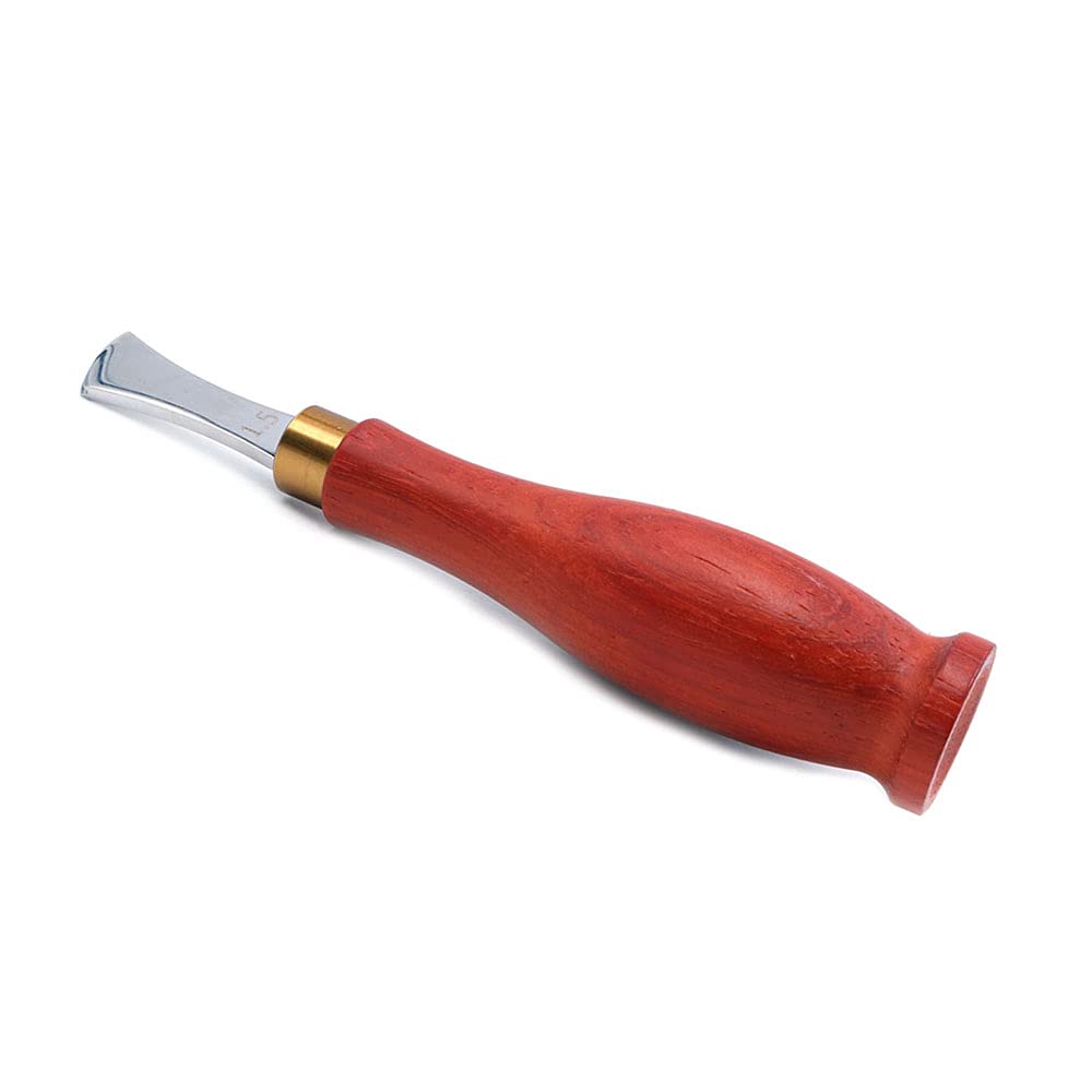 Ancllo Red (Handle), Silver (Body) Leather Edger Creaser Edge Creaser Leather Shallow Slot Edging Device Trimmer Groove Creasing Leather Edge Creaser Diy Crimping Tools(1.5Mm)