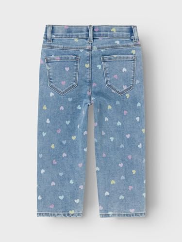 Name IT Mädchen Nmfbella Mom Shaped Jeans 3555-On Noos, Medium Blue Denim, 80 EU