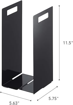 Yamazaki Home Tower Interlocking Towel Organizer - Bathroom Storage Shelf Rack - Steel