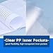 4 Pack A4 Presentation Book,Binder with Plastic Sleeves,40 Pockets Portfolio Folder Display Book with Sheet Protectors for School,Office