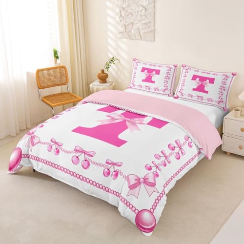 Parure de Lit 200x200 Rose Nœud Papillon Cerise Dessin Animé - 3