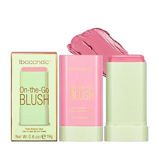 Blush Stick 2-in-1 Cheek and Lip Tint Soft Cream On-the-Go Blush Stick Blendable for Cheek Makeup?Blush Stick for Cheeks and Lips (Shy Pink)