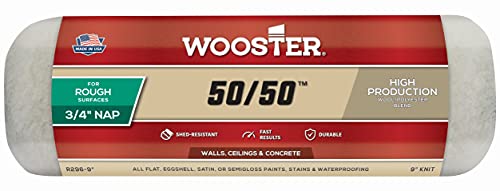 Wooster Brush R296-9 Wooster 50/50 Roller Cover, 3/4-Inch Nap, 9-Inch