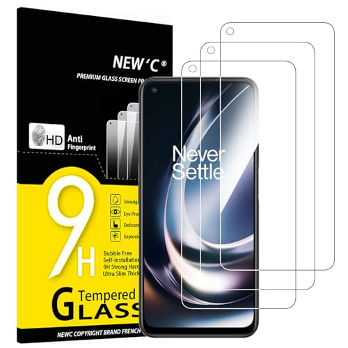 NEW'C 3 Stück für OnePlus Nord CE 2 Lite 5G für Panzerglas, Frei von Kratzern, 9H Festigkeit, HD Bildschirmschutzfolie, 0.33mm Ultra-klar, Ultrawiderstandsfähig