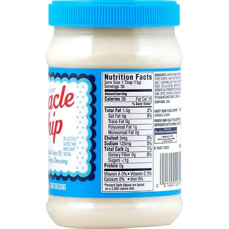 Miracle Whip Light Mayo-like Dressing, 12 ct Pack, 15 fl oz Jars
