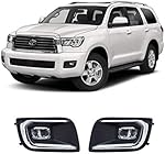 CONCEPT Fog Lights for 2018-2020 Toyota Sequoia LED Fog Lights Lamp with Assembly Set L&R Side