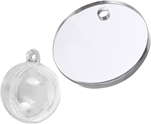 Happyyami Espejo de ejercicio flotante Betta Espejo de ejercicio circular con bola flotante Juguetes de peces para acuario pecera Betta u otros