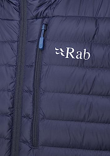 Image of Rab Men's Microlight Alpine 700-Fill Down Hooded Puffer Jacket for Hiking & Skiing