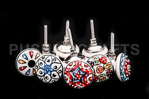 Pushpacrafts - Confezione da 10 pomelli, in stile