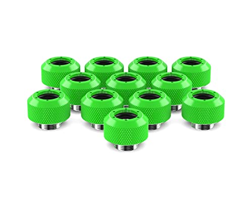 Primochill 1/2In. Rigid Revolversx Series Fitting - 12 Pack - Uv Green #TOP2
