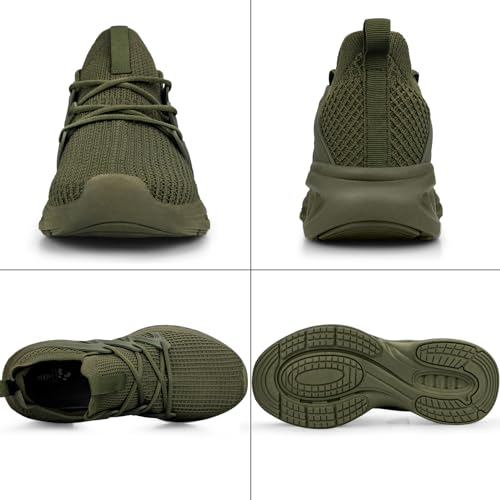 Pujcs Men's Slip on Walking Shoes Lightweight Breathable Non Slip Running Shoes Athletic Gym Tennis Shoes Sneakers for Men - Image 7