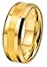 CROWNAL 8mm Tungsten Wedding Band Ring Men Brushed Stripe Center Engraved I Love You Size 6 to 17 (8mm,17)