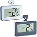 Digitales Thermometer für Kühl und Gefrierschränke (2er Set silber + grau)
