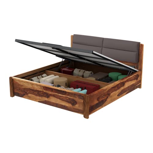 Image of GODREJ INTERIO Utopia King Bed in Natural Brown