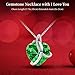BNWXOY Preserved Real Green Rose with l Love You Necklace -Mothers Day Gifts for Mom Her Wife Girlfriend Women Grandma on Valentines Mothers Day Christmas Anniversary Romantic-Green