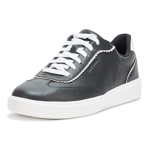 Cole Haan Women's Grand Crosscourt Arlowe Sneakers, Black Leather/White Leather, 5.5-C US