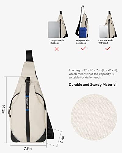 Waterfly Anti-Theft Backpack Crossbody Sling Bag Small Multipurpose Daypack for Men Women