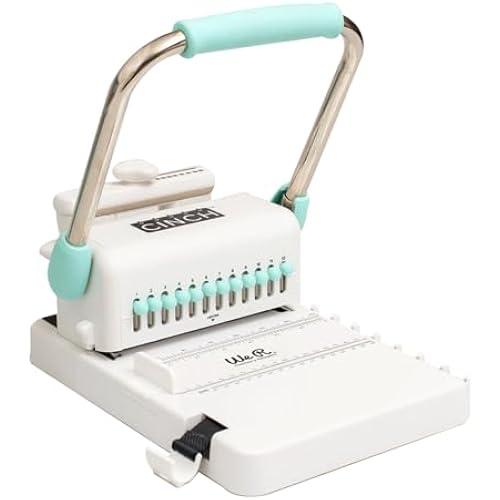 We R Memory Keepers Cinch Book Binding Machine Version 2, Mint, Easy to Use, Slide Ruler, Spiral Binding, Professional Books, Notebooks, Calendars