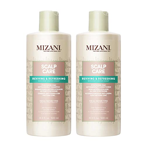 Mizani Scalp Care Pyrithione Zinc Antidandruff Shampoo And Conditioner | Cleanses Hair & Scalp | For Curly Hair #TOP7