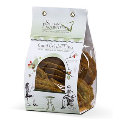 Daidone - Handmade Sicilian Pistachio Thin Biscuits - 20 Packs of 130g