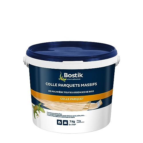 Bostik - Colle Parquets Massifs - MS Polymère - Intérieur - Toutes Essences de Bois - Toutes Finitions - Résistante à l'Eau - Sans Solvant - Couleur :...