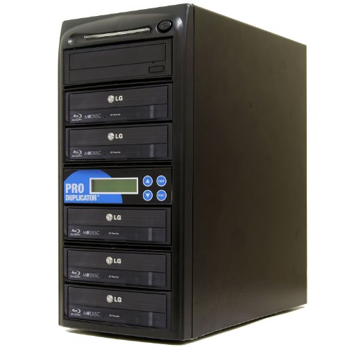 Produplicator 1 to 5 Blu-ray BD BDXL M-Disc CD DVD Duplicator - Standalone Copier Duplication Tower - Thumbnail 2