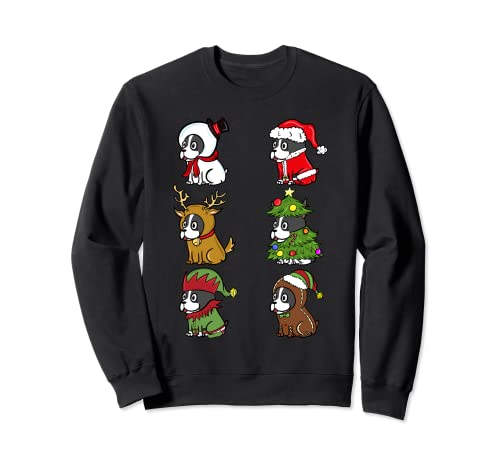 Boston Terrier - Disfraz de perro de Navidad Sudadera