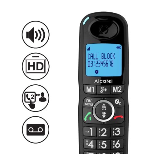 Alcatel XL595 Voice Trio schnurloses Telefon-Trio mit Anrufbeantworter