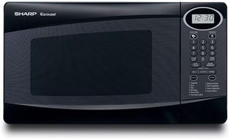 Sharp R-230KK 800-Watt 4/5-Cubic-Foot Compact Microwave, Black