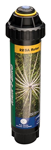 Rain Bird 22SAF Mini Rotary Pop-Up Spray, 360° Full Circle Pattern, 18' - 24' Spray Distance, 4' Pop-up Height,Blacks