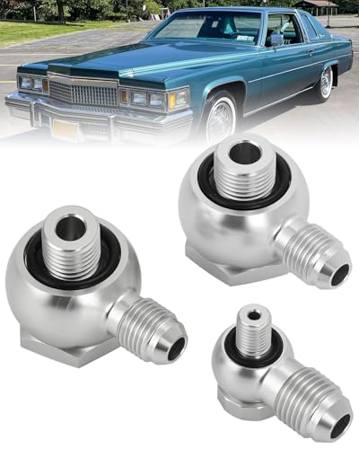 Adaptadores banjo 6AN Alpha Ride de aluminio anticorrosivo para líneas de freno Hydro Boost 2