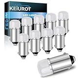 Keiurot 755 Bulb Ge44 47 Bulb 756 1893 1895 1847 BA9S Led Bulb DC AC 6.3V 6V for Pinball Led Bulbs Pinball Machine Light Bulb Lamp White Pack of 10