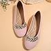 Imagen de Genérico Bailarinas Mujer Moda Flats Vintage Zapatos Planos Manoletinas Elegantes Ballet Comodos Bailarinas Transpirables Respetuoso Casual Rosa Claro 42