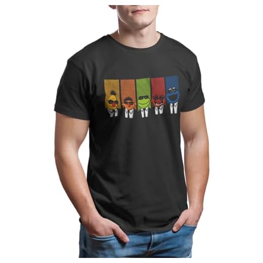 Camisetas La Colmena 2237-Reservoir Puppetry (Melonseta) (M, Negro.)