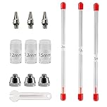 SAGUD Airbrush Nozzle Needle Cap 0.2mm 0.3mm 0.5mm Replacement Accessories Parts with Wrench for Air Brush Spray Gun Kit