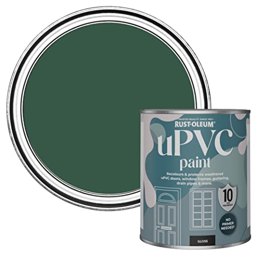 Rust-Oleum Green uPVC Door and Window Paint In Gloss Finish - The Pinewoods 750ml