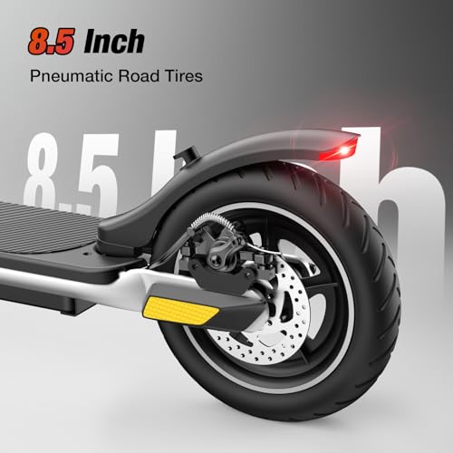 iScooter Electric Scooter for Adults & Teens, 500 Peak Power, Up to 15 Miles Range, 19 MPH Top Speed, Dual Braking System, Foldable E Scooter for Commuting & Campus Use - Thumbnail 5