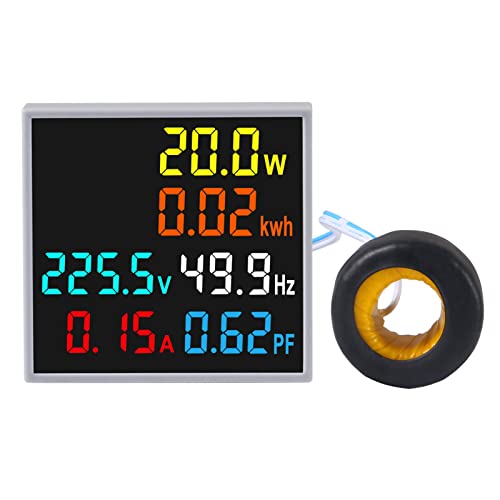 AC Display Meter AC50-300V 100A Voltage Power Factor Frequency Electric
