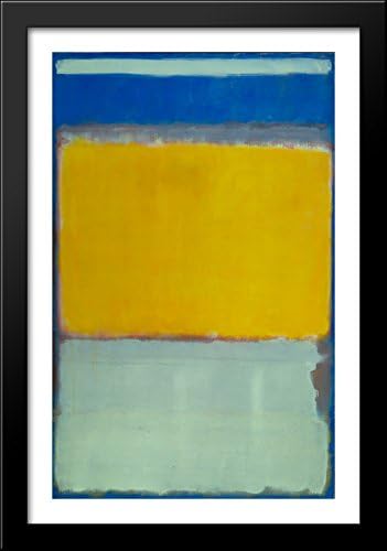 No.10 26x40 Large Black Wood Framed Print Art by Mark Rothko