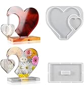 DIYBravo 3D Herz Silikonform Epoxidharz Bilderrahmen Fotorahmen Resin Silikonform Epoxy Form Orna...
