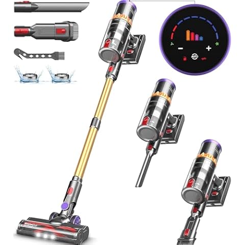 CHEBIO Cordless Vacuum Cleaner-Yellow Cover