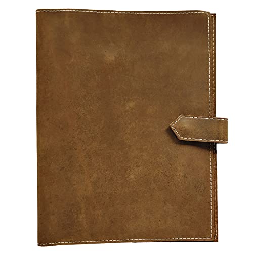 Dossier en Cuir véritable Brun Organisateur d'affaires Fait à la Main exécutif Organisateur Personnel Style Vintage Cover